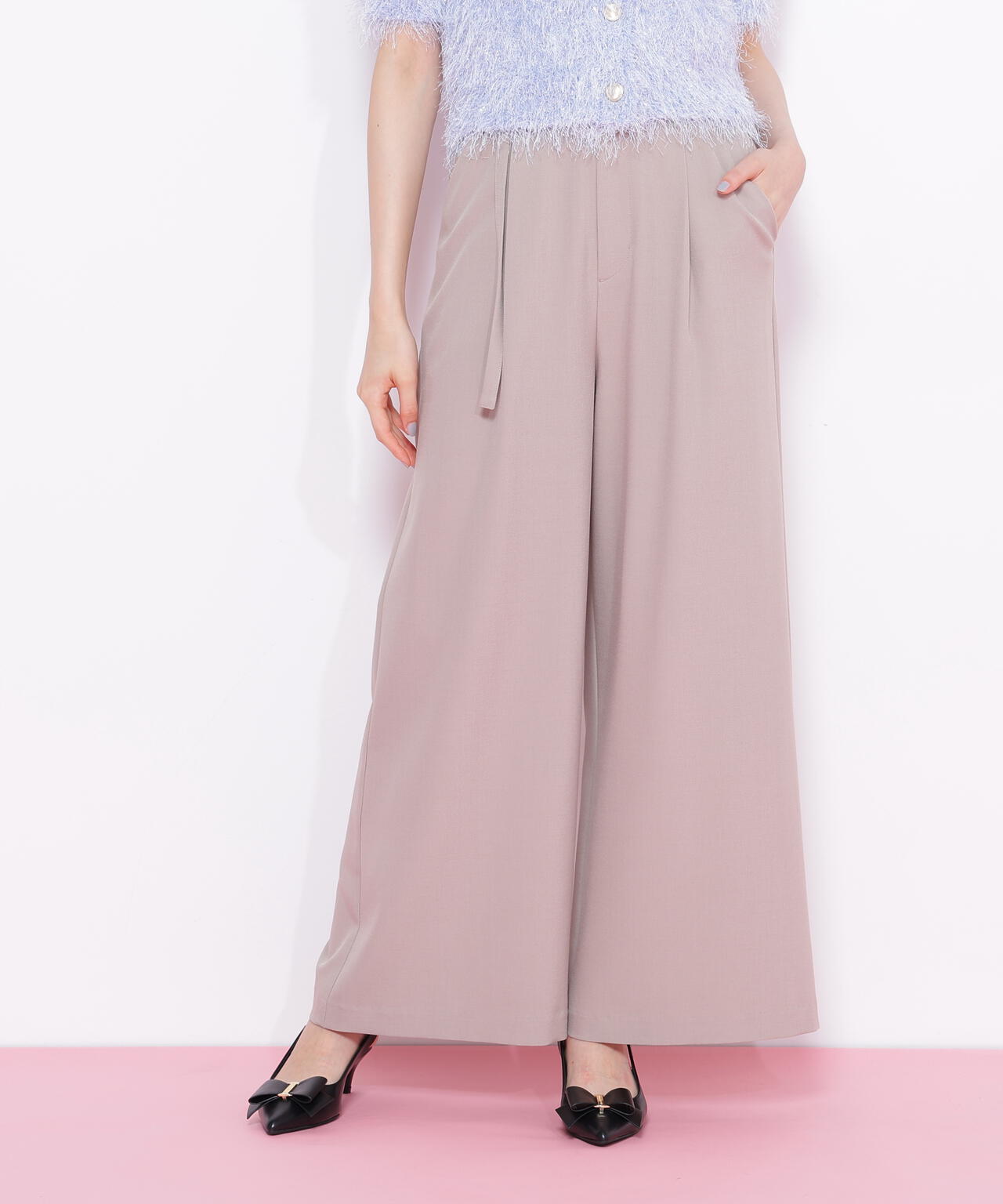 細ベルト付きワイドパンツ | JILL by JILL STUART（ジル バイ ジル