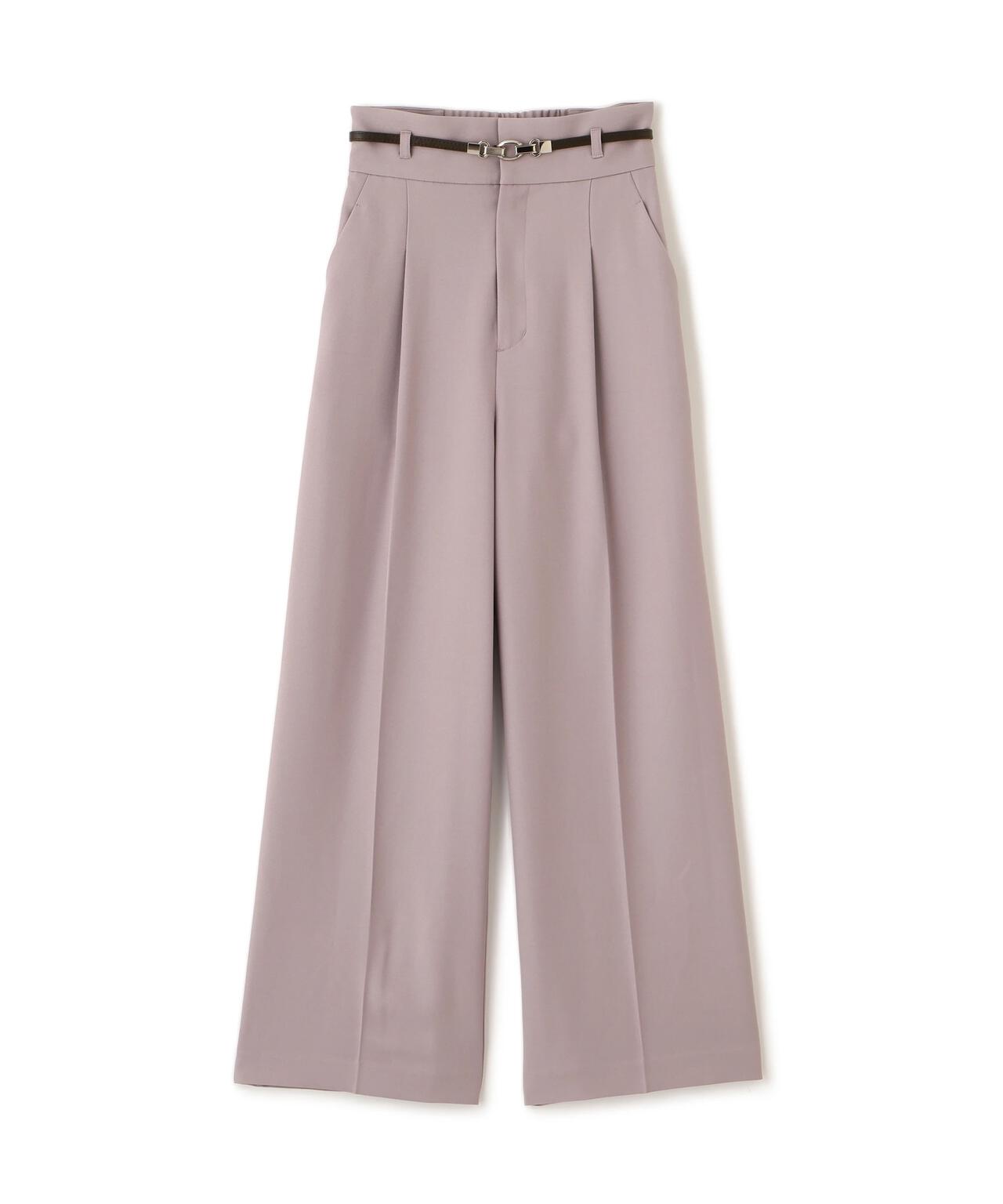 ＜セットアップ対応＞ベーシックツイルビットベルトパンツ