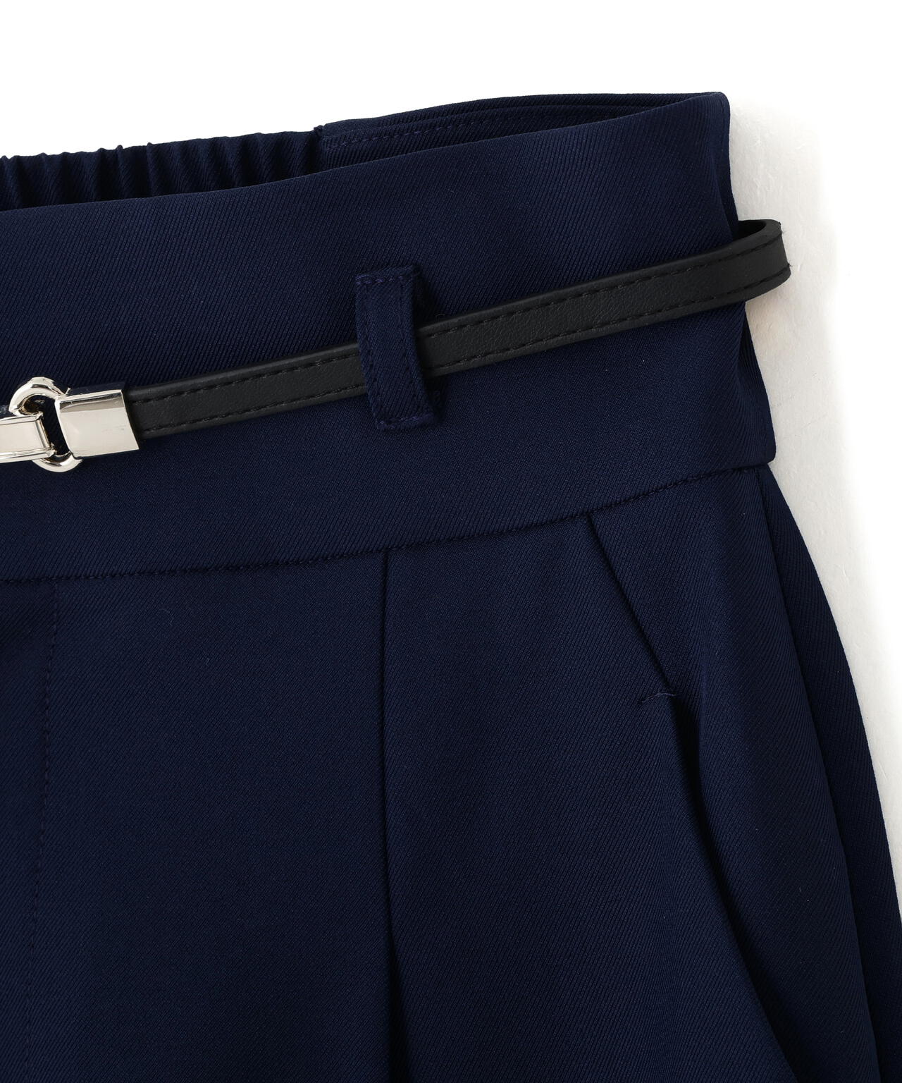 ＜セットアップ対応＞ベーシックツイルビットベルトパンツ