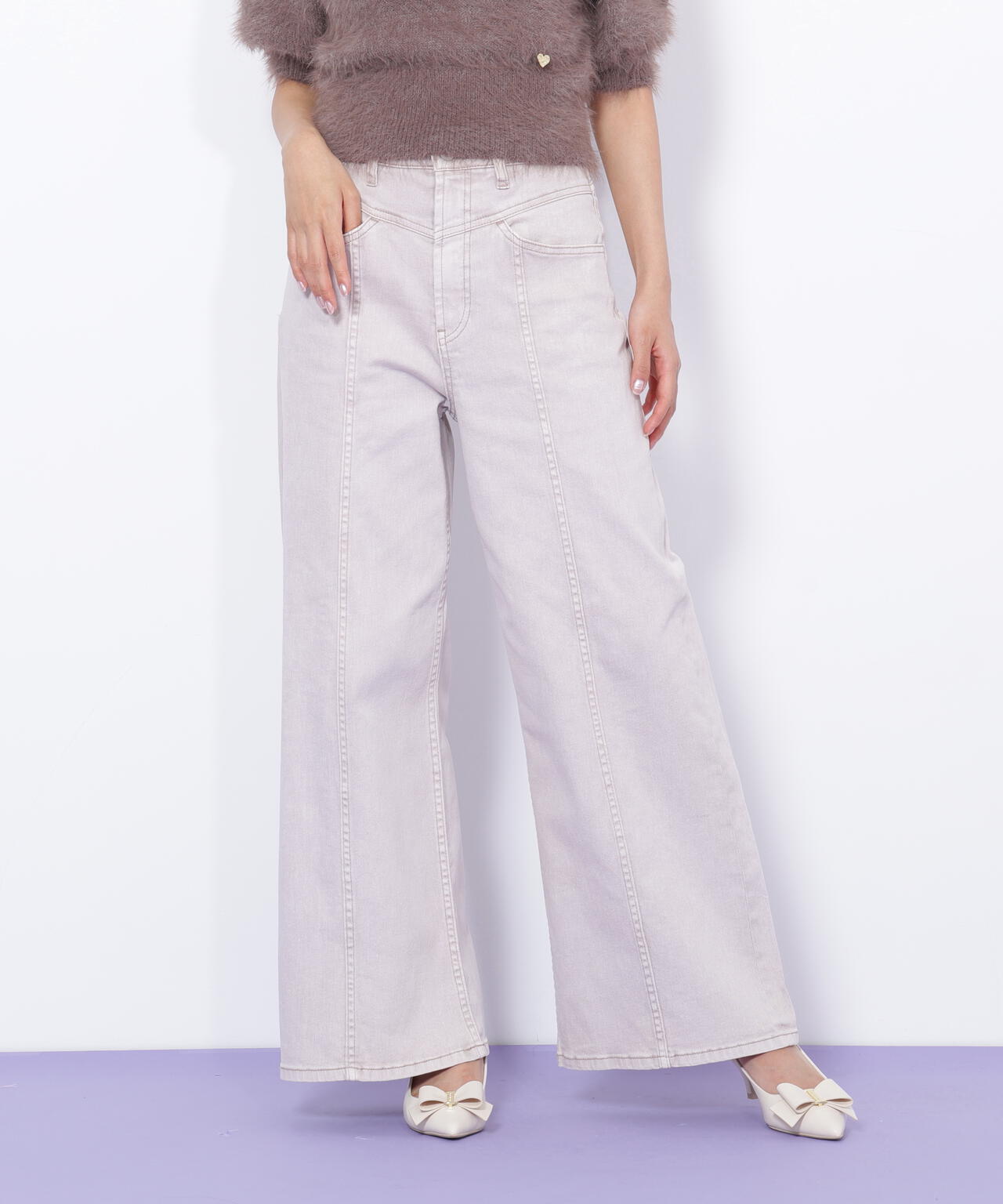 切替えデザインデニムパンツ | JILL by JILL STUART（ジル バイ ジル