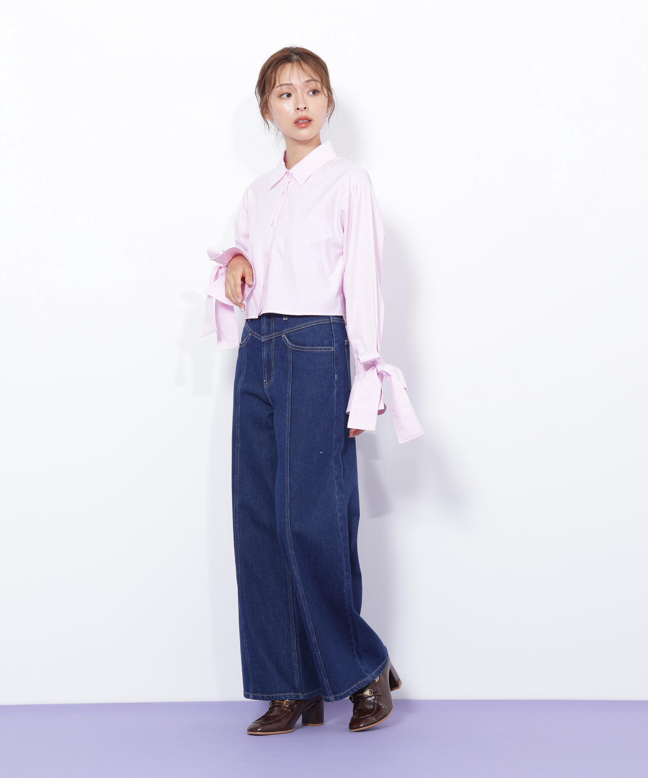 切替えデザインデニムパンツ | JILL by JILL STUART（ジル バイ ジル