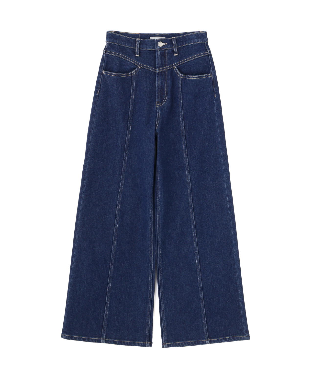 切替えデザインデニムパンツ