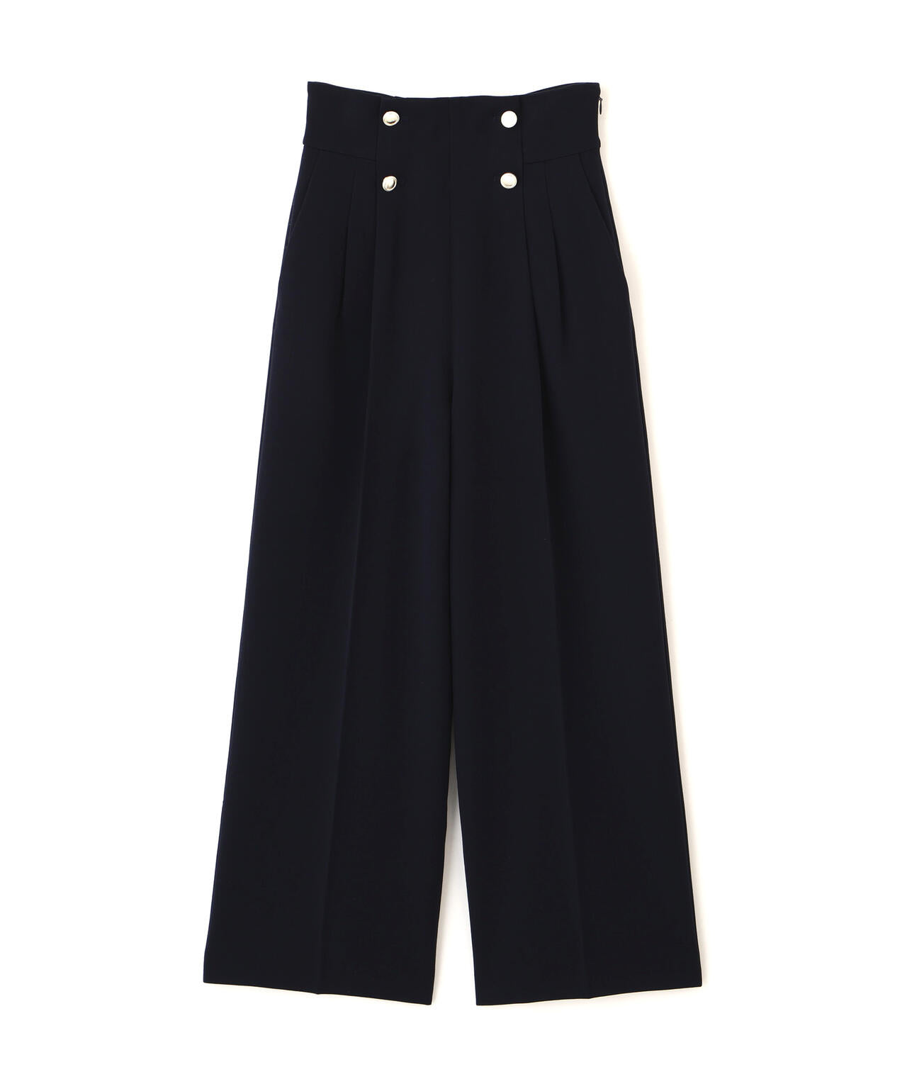 メタル釦ストレートイージーパンツ