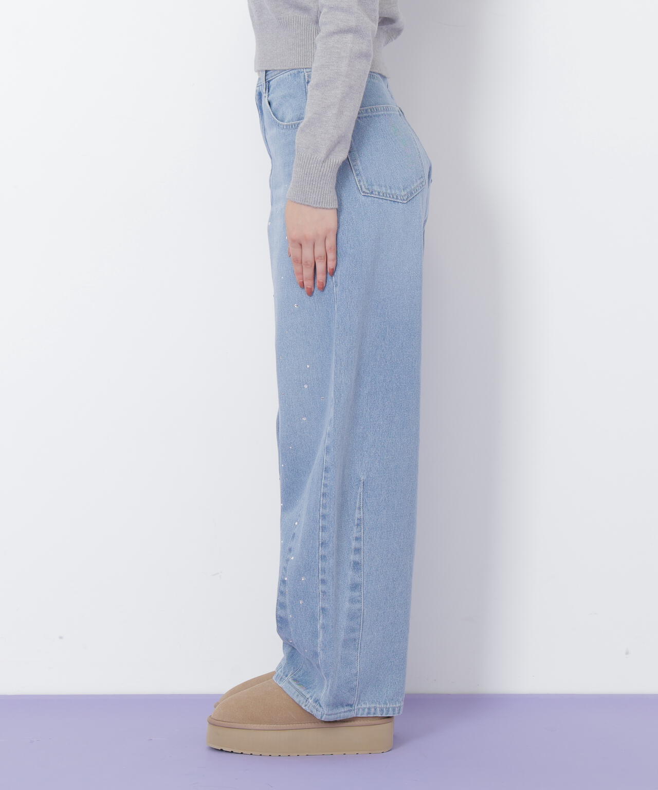 ビジュートッピングデニムパンツ | JILL by JILL STUART（ジル バイ