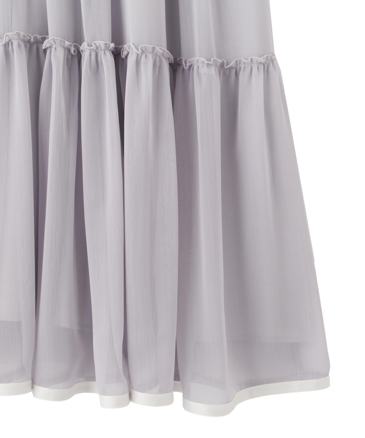 ホルターネックティアードワンピース