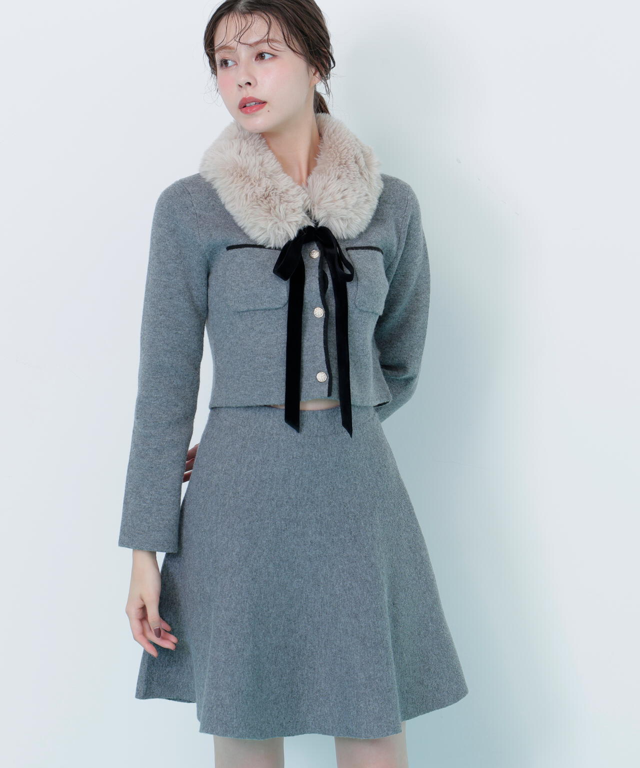 ファーティッペットニットセットアップ | JILL by JILL STUART