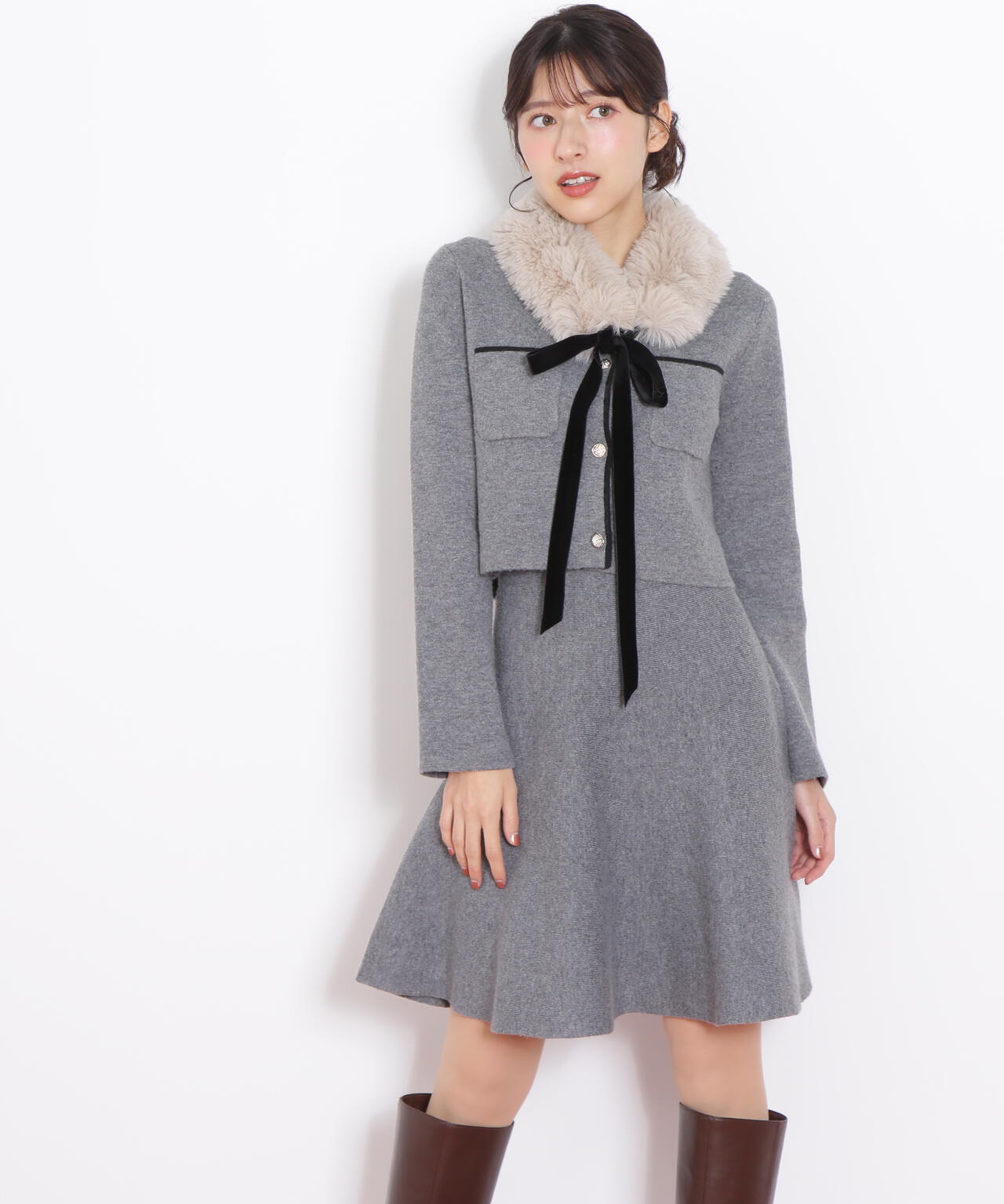 ファーティッペットニットセットアップ | JILL by JILL STUART（ジル