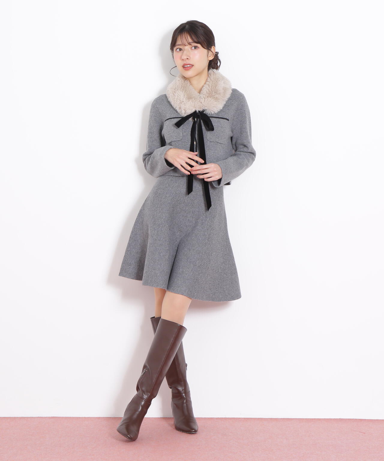 ファーティッペットニットセットアップ | JILL by JILL STUART（ジル