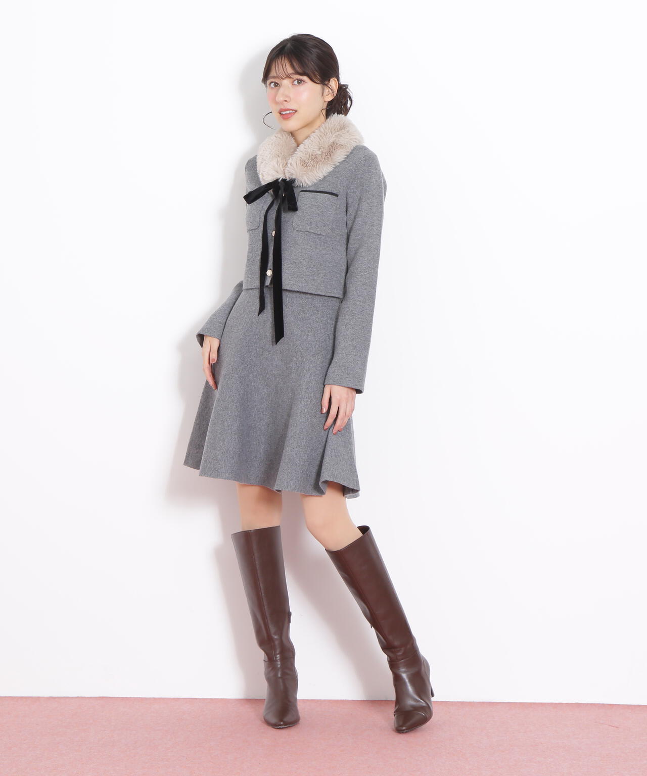 レザレクション ニットセットアップ ファーティッペットニットセットアップ | JILL by JILL STUART（ジル