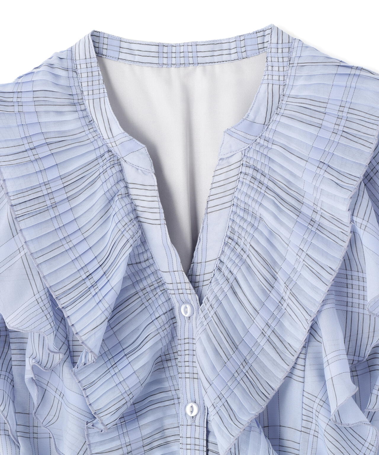 シアープリーツフリルワンピース