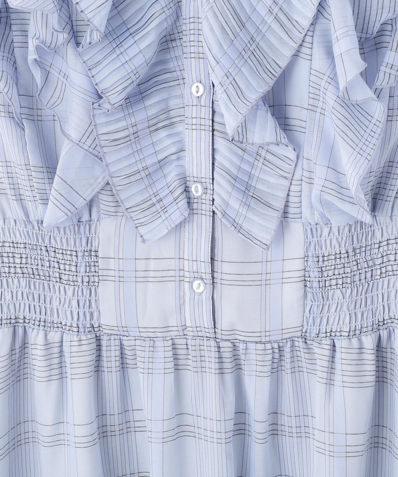 シアープリーツフリルワンピース