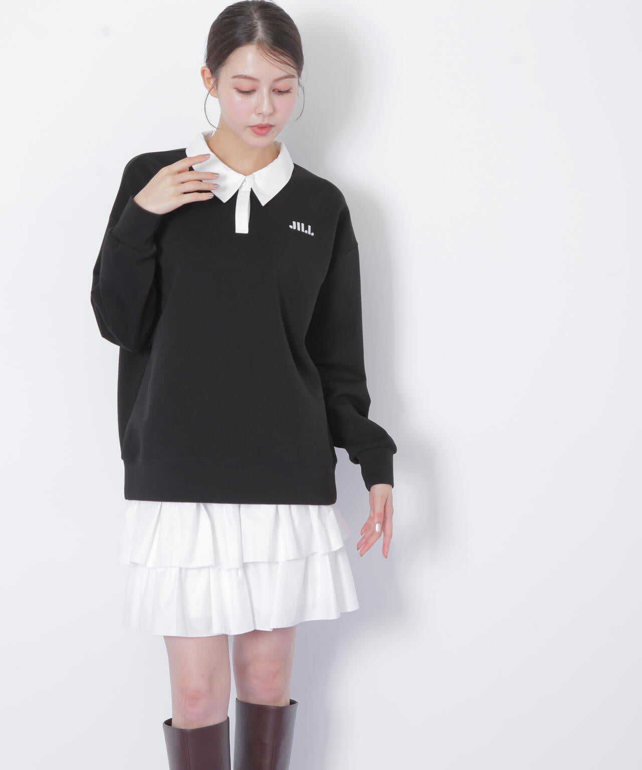 PERSONZ JILL MARIA フリルスリーブＴシャツ PERSONZ JILL MARIA フリルスリーブTシャツ