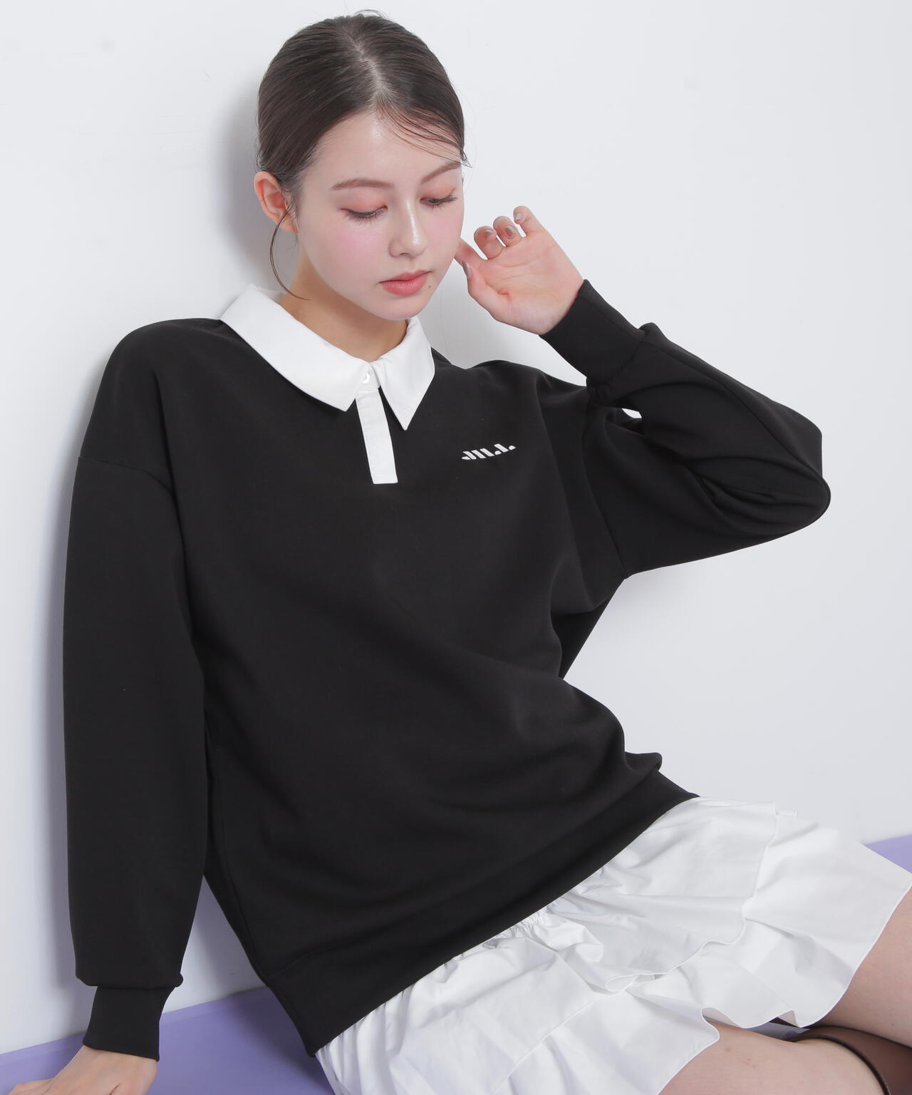 ポロ衿スウェットフリルミニセットアップ | JILL by JILL STUART（ジル