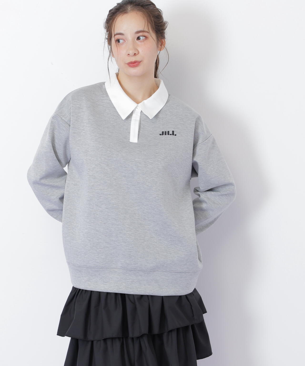 ポロ衿スウェットフリルミニセットアップ | JILL by JILL STUART（ジル