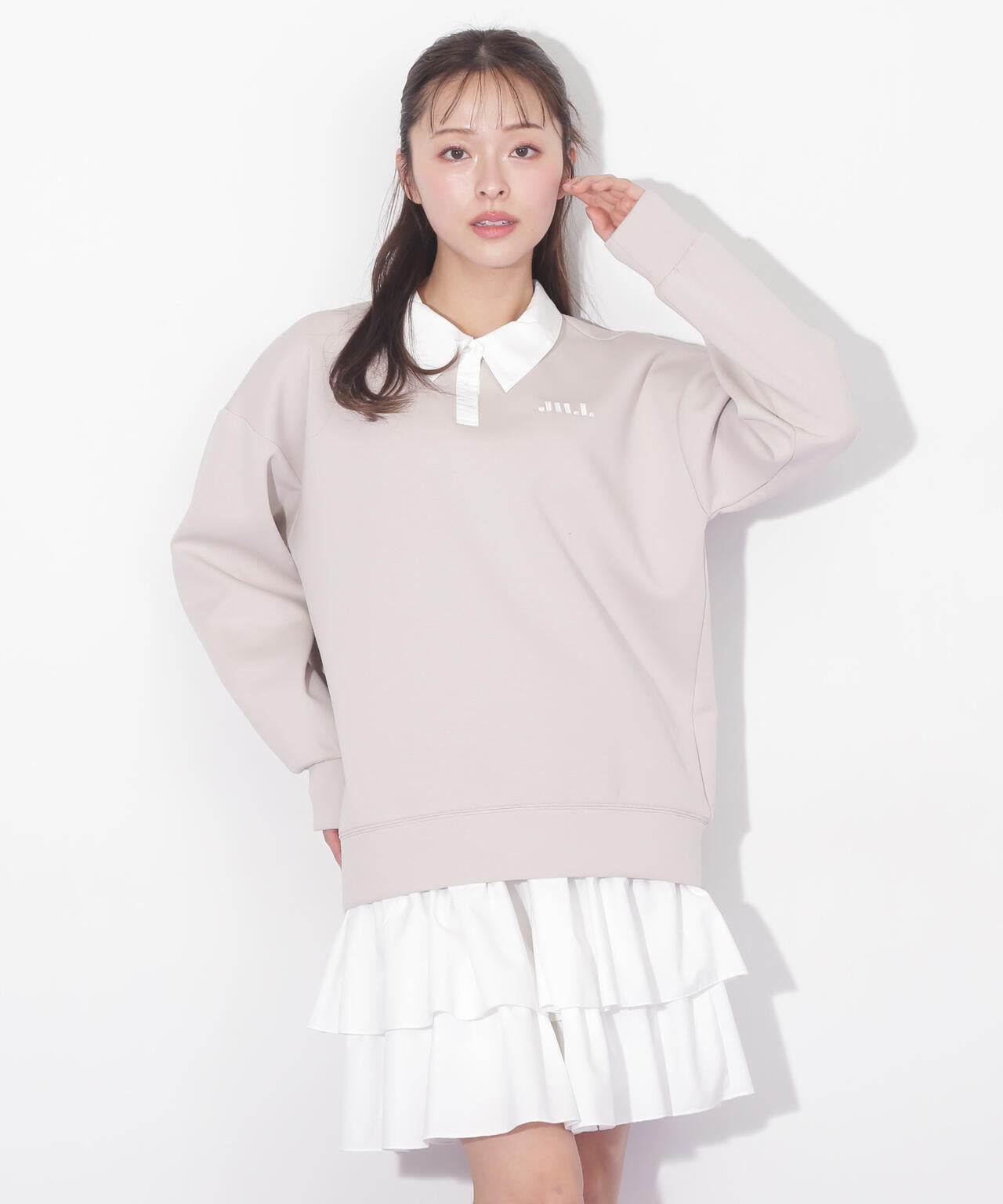 ポロ衿スウェットフリルミニセットアップ | JILL by JILL STUART（ジル