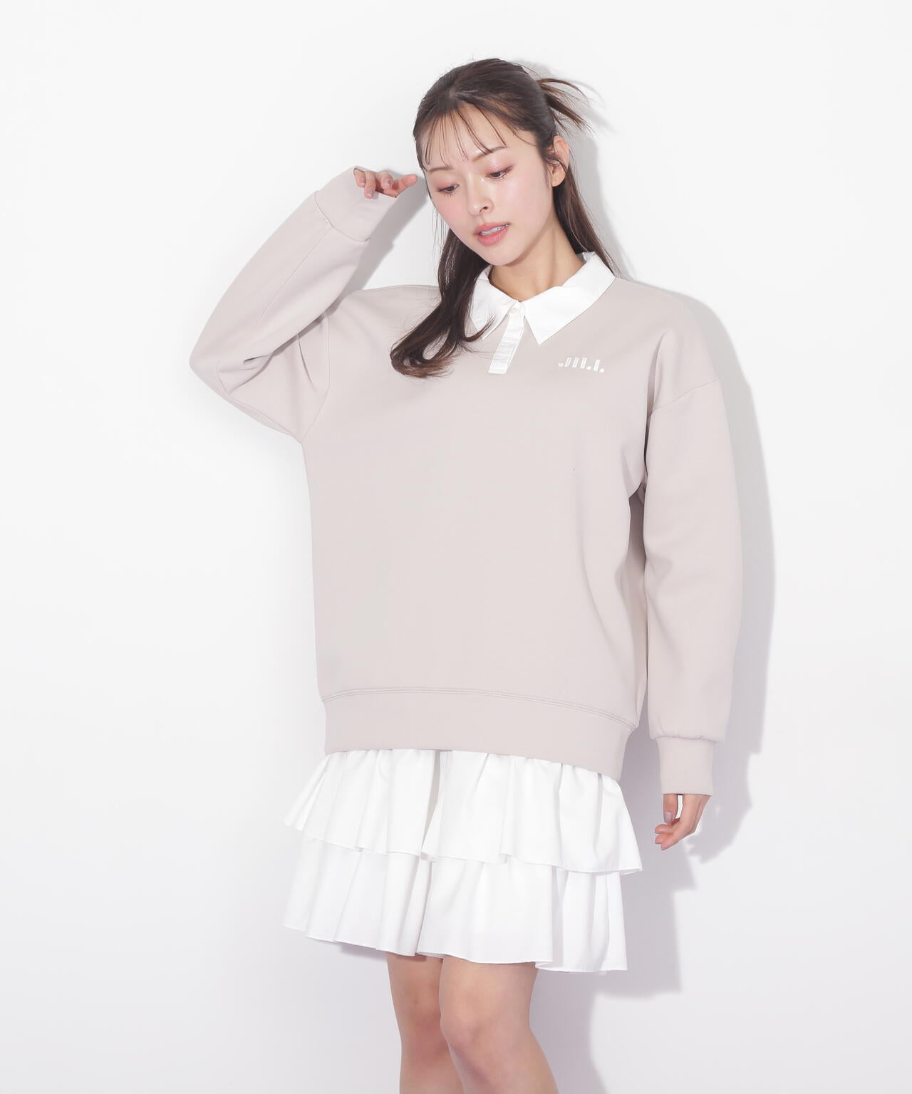 ポロ衿スウェットフリルミニセットアップ | JILL by JILL STUART（ジル