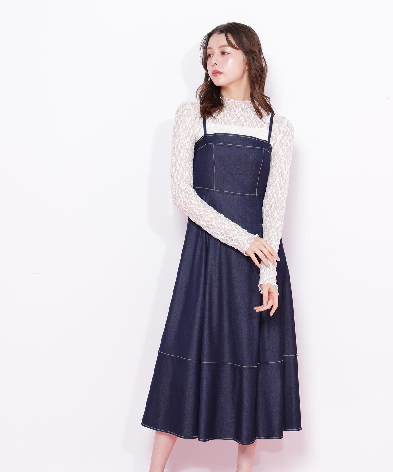 デニムライクバリエーションキャミワンピース | JILL by JILL