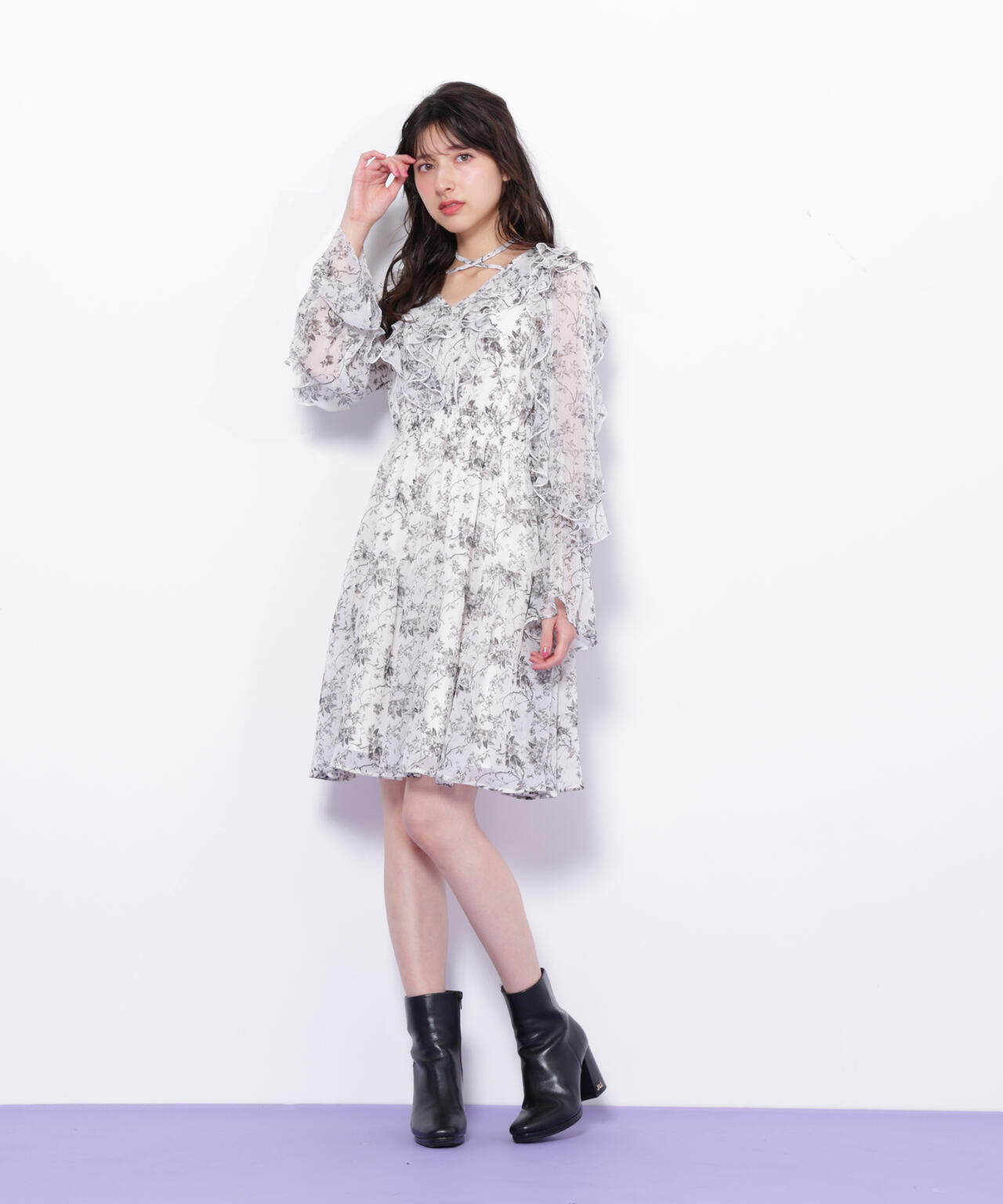 フリルミニワンピース