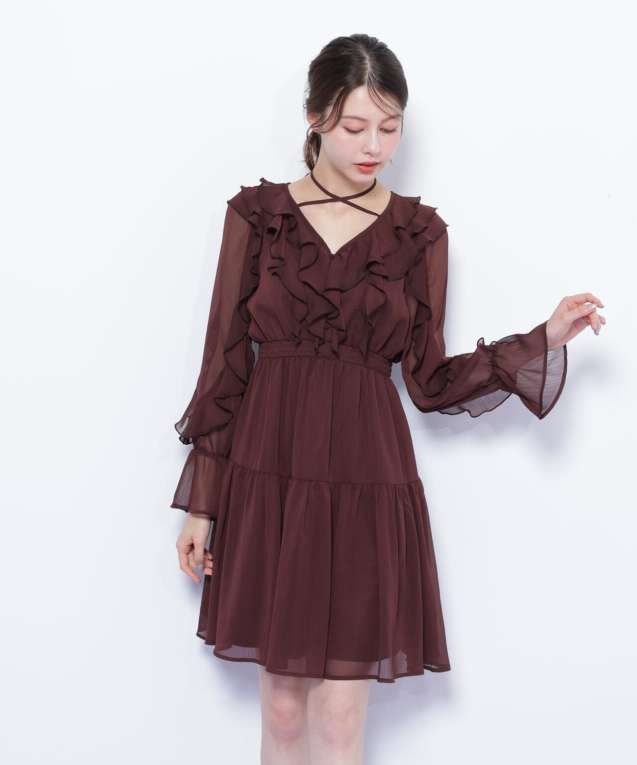 フリルミニワンピース