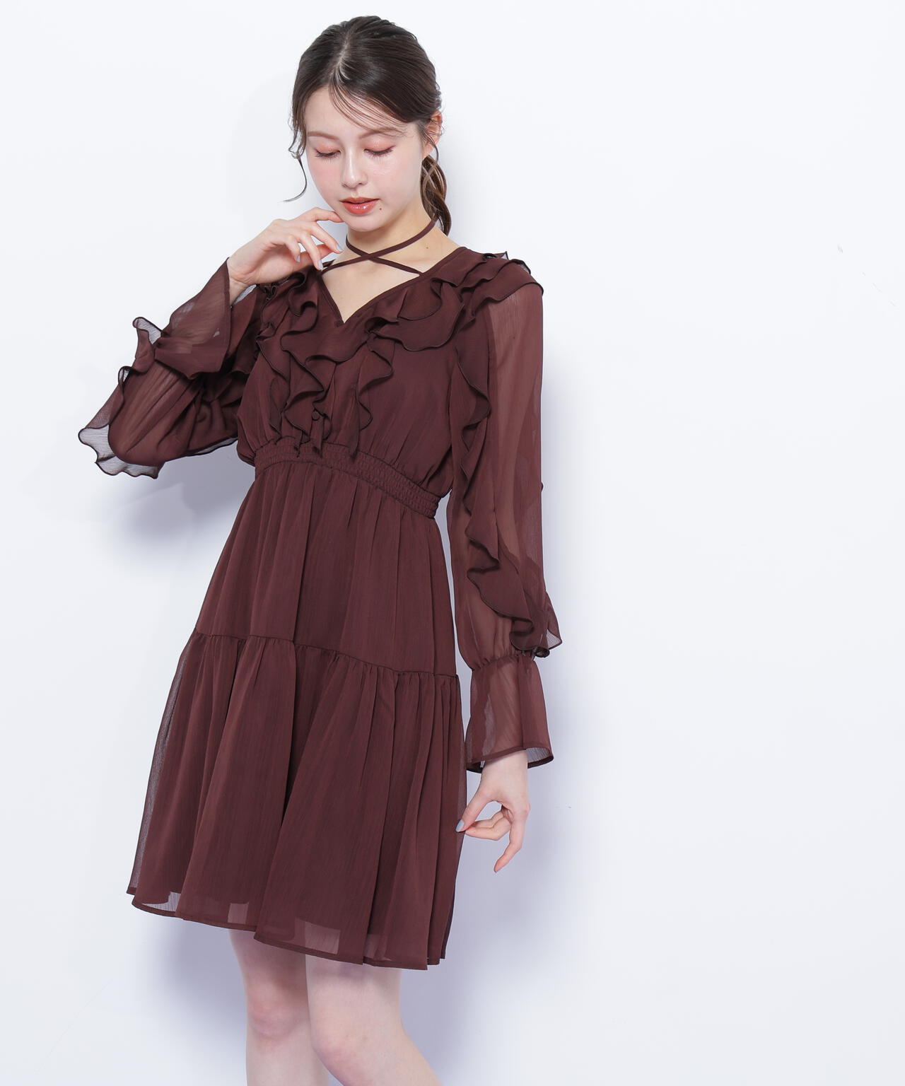 フリルミニワンピース