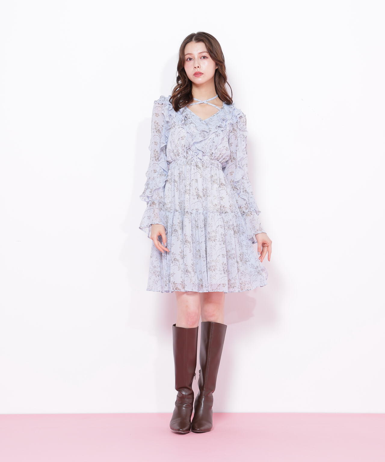 フリルミニワンピース