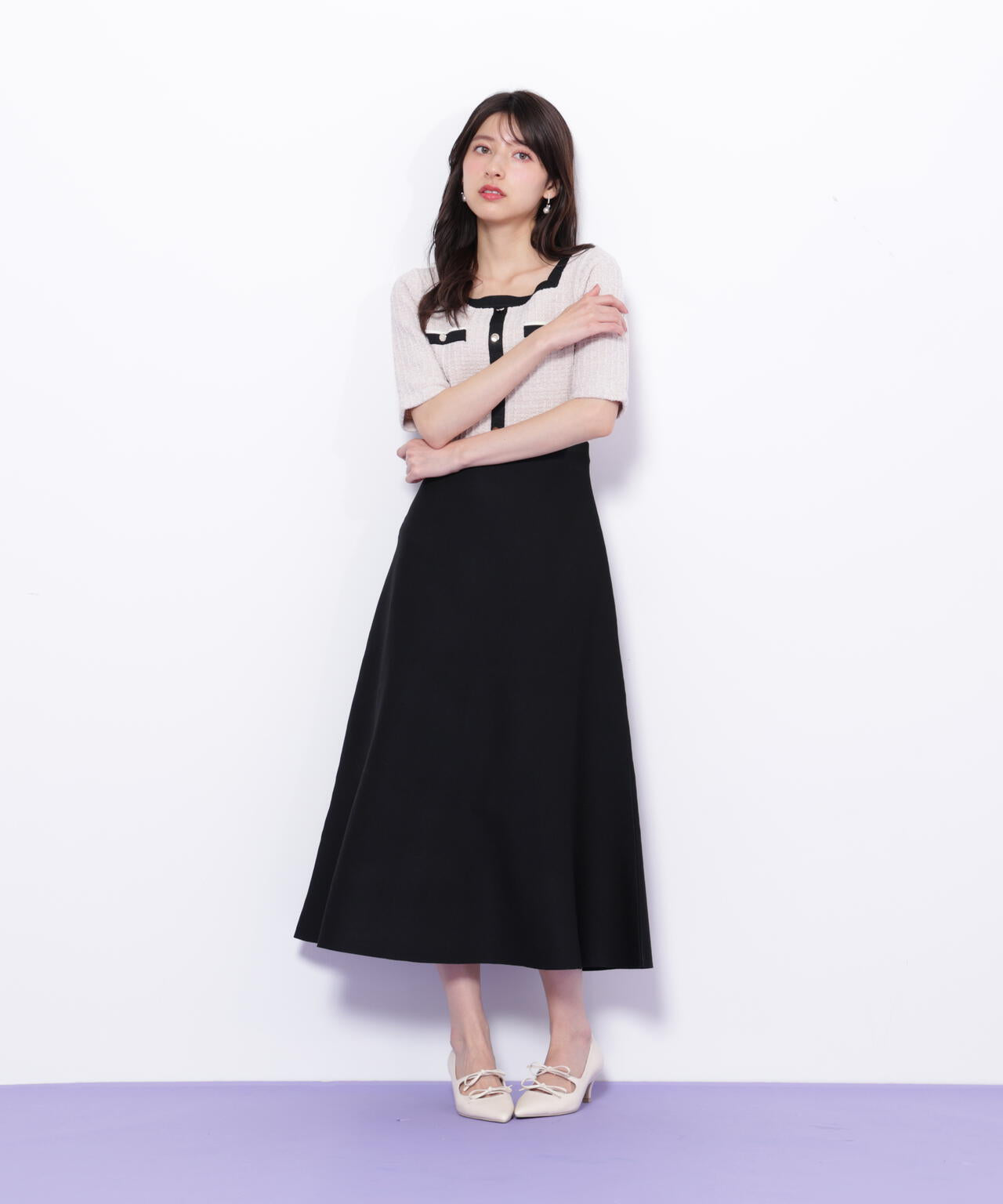 ミックスツイード切替ニットワンピース | JILL by JILL STUART（ジル