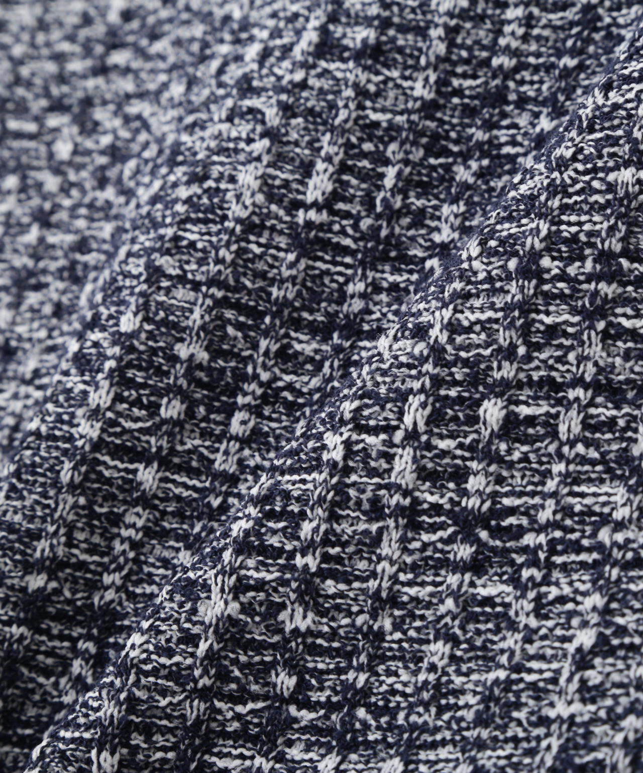 ミックスツイード切替ニットワンピース