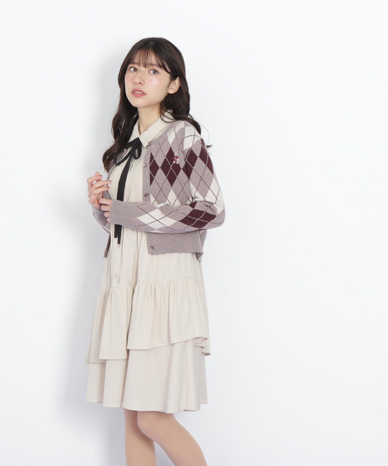 ティアードミニシャツワンピース