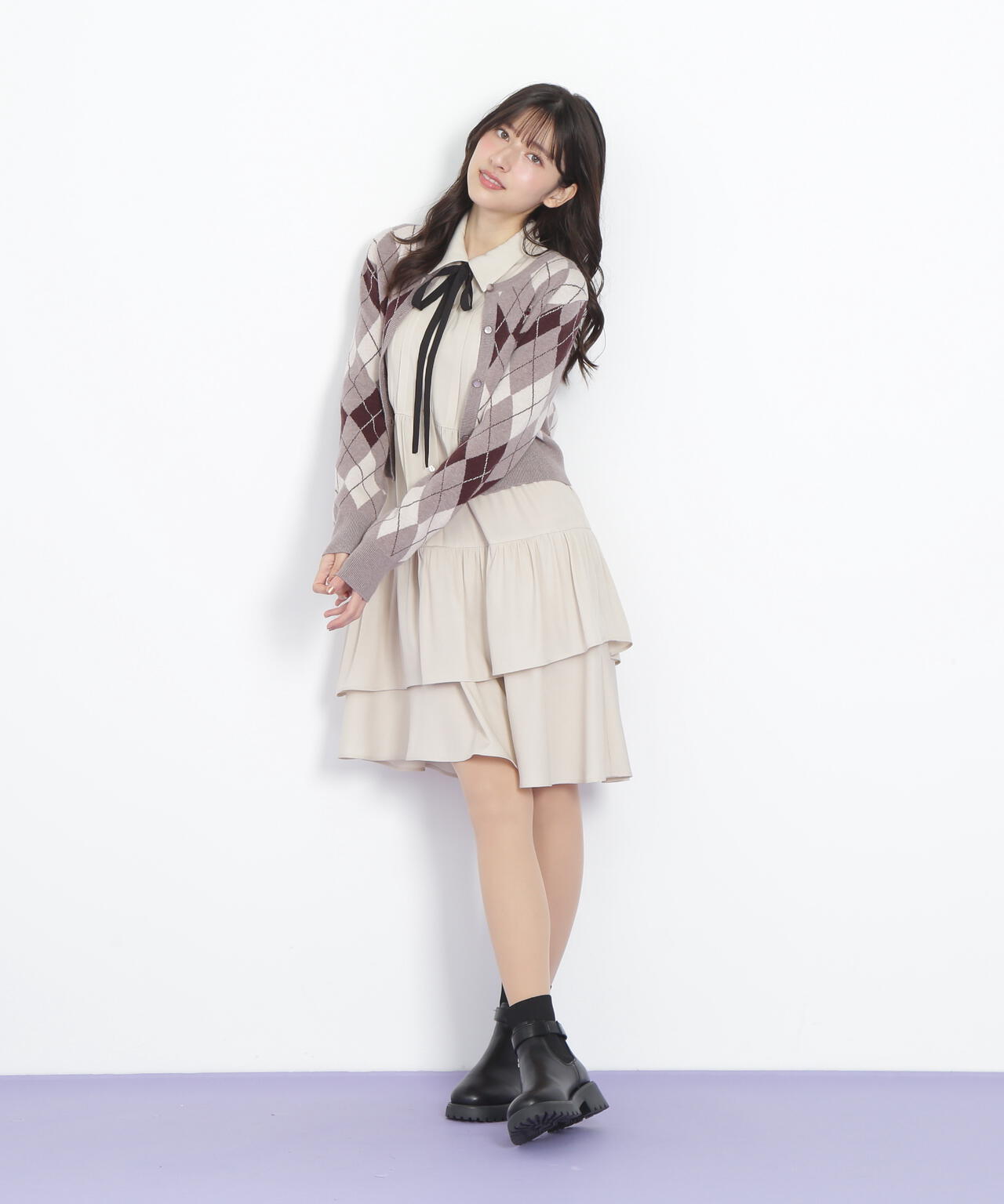 ティアードミニシャツワンピース