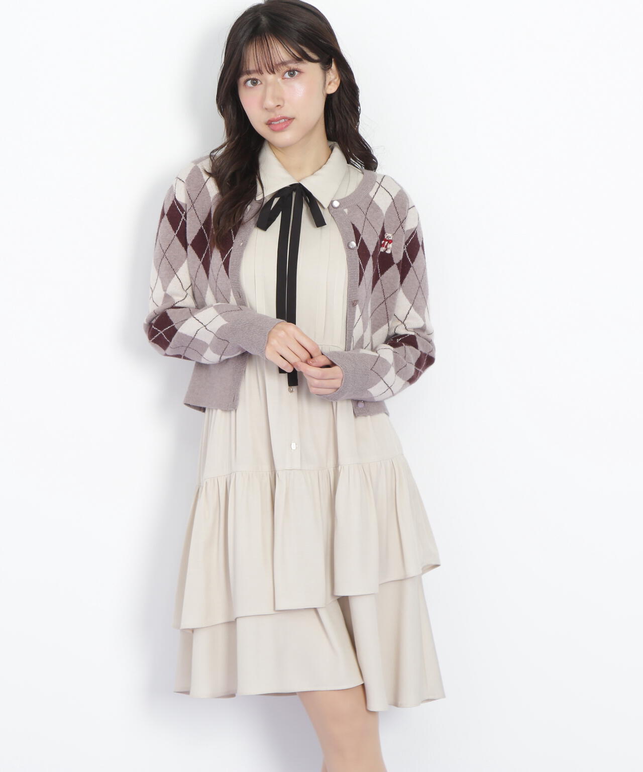 ティアードミニシャツワンピース