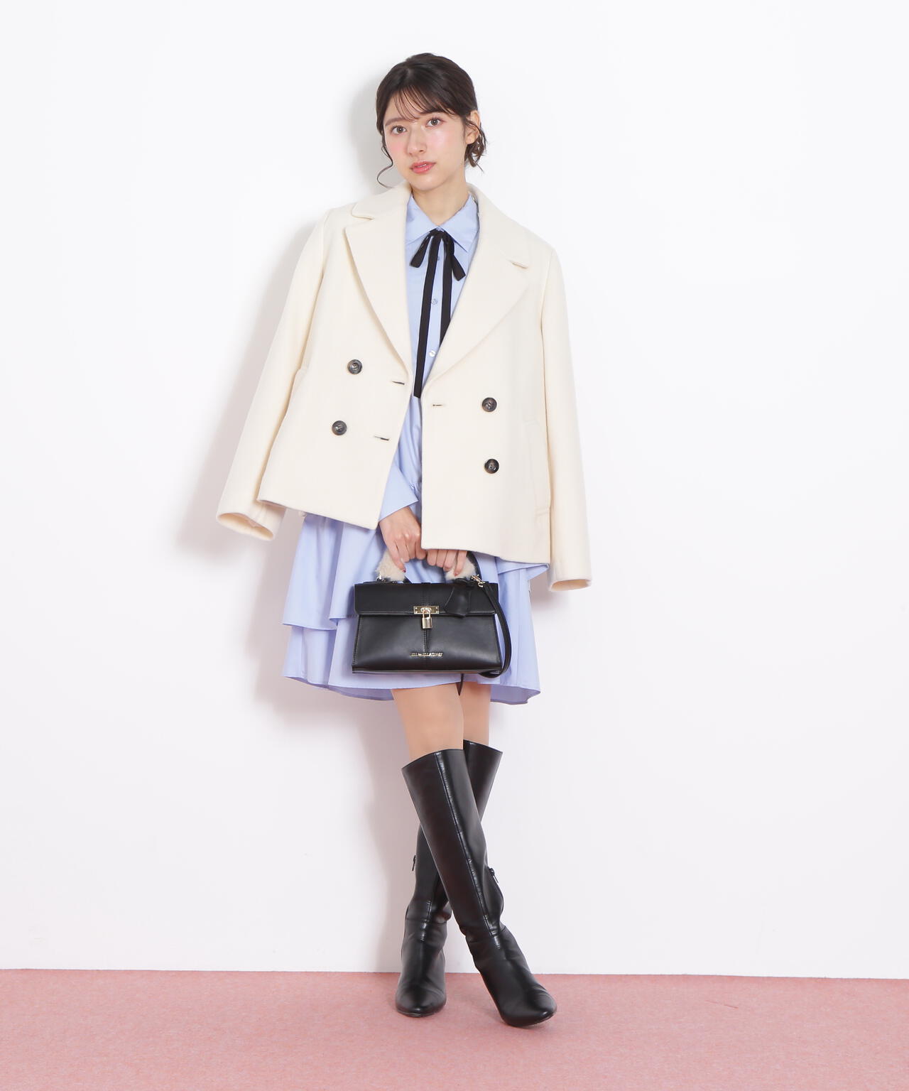 ティアードミニシャツワンピース