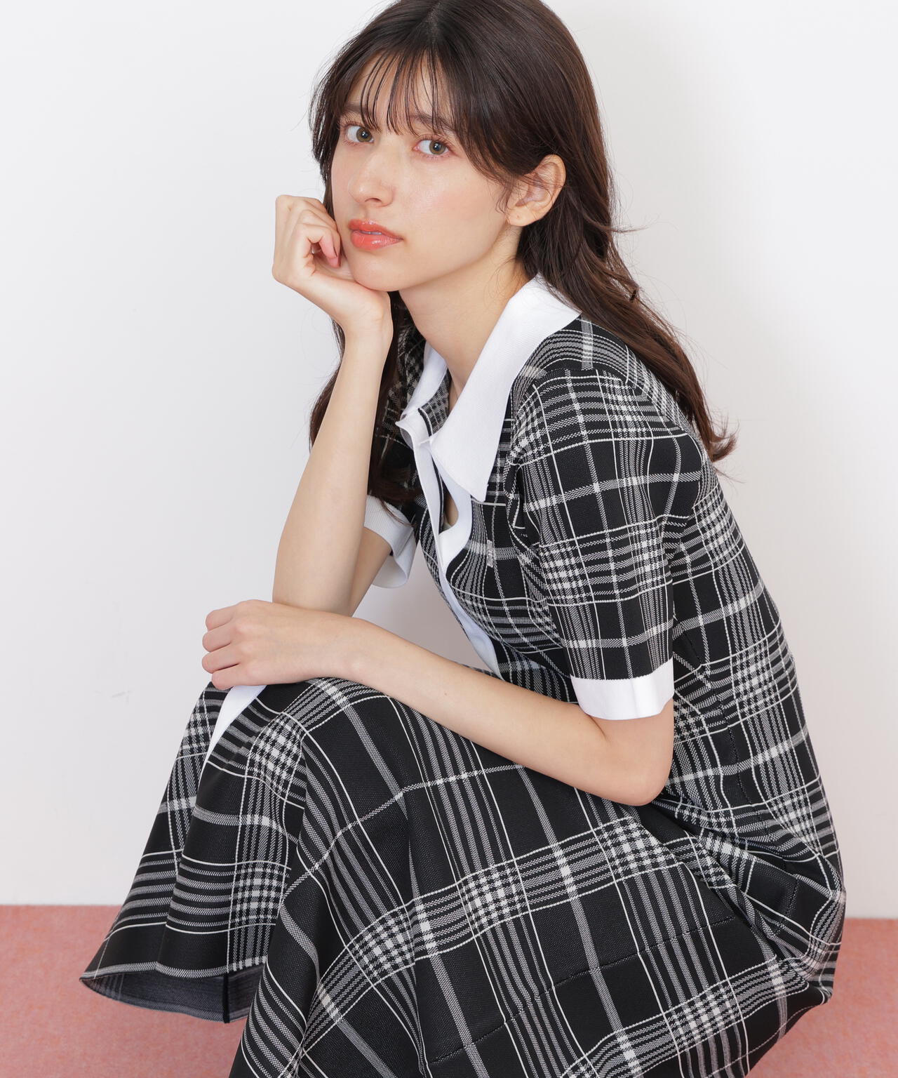 ビッグチェックニットワンピース | JILL by JILL STUART（ジル