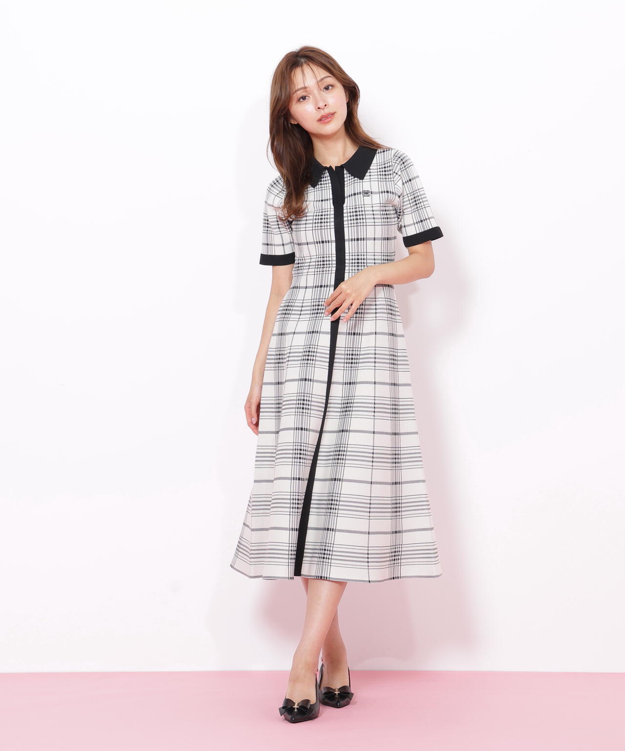 ビッグチェックニットワンピース | JILL by JILL STUART（ジル バイ