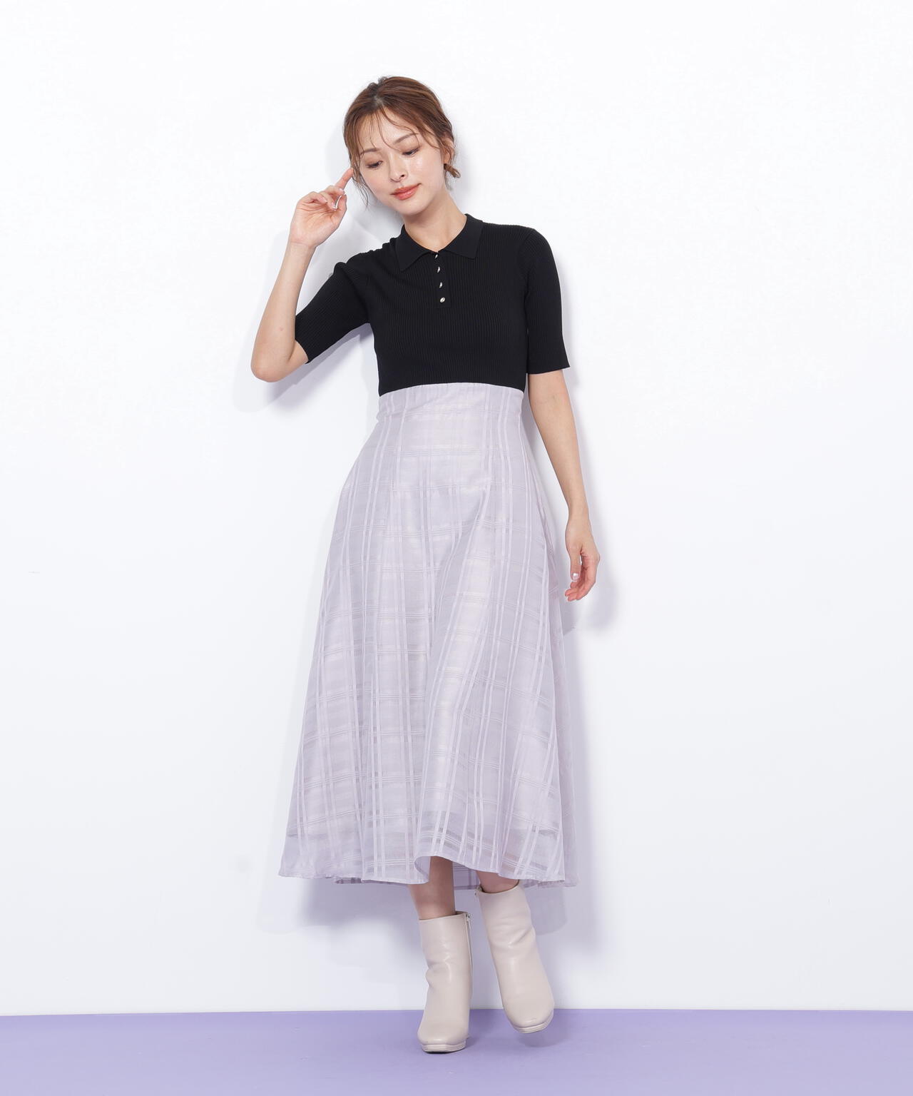 ポロ衿ドッキングワンピース | JILL by JILL STUART（ジル バイ ジル