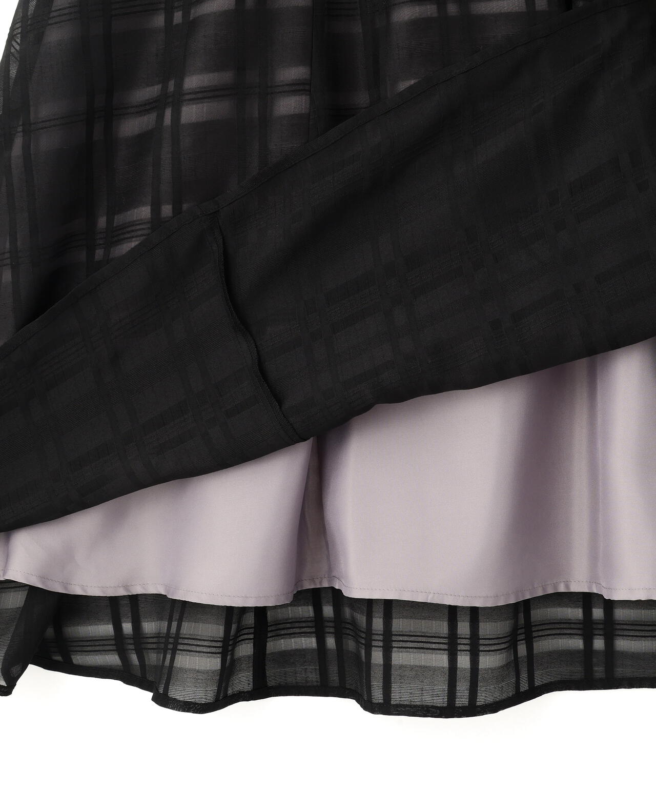 ポロ衿ドッキングワンピース