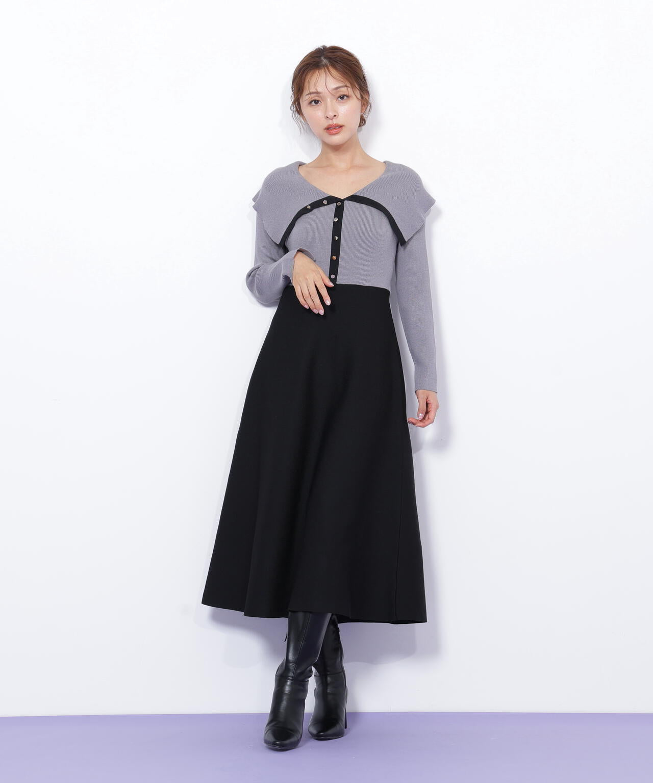 ビッグカラーニットワンピース | JILL by JILL STUART（ジル