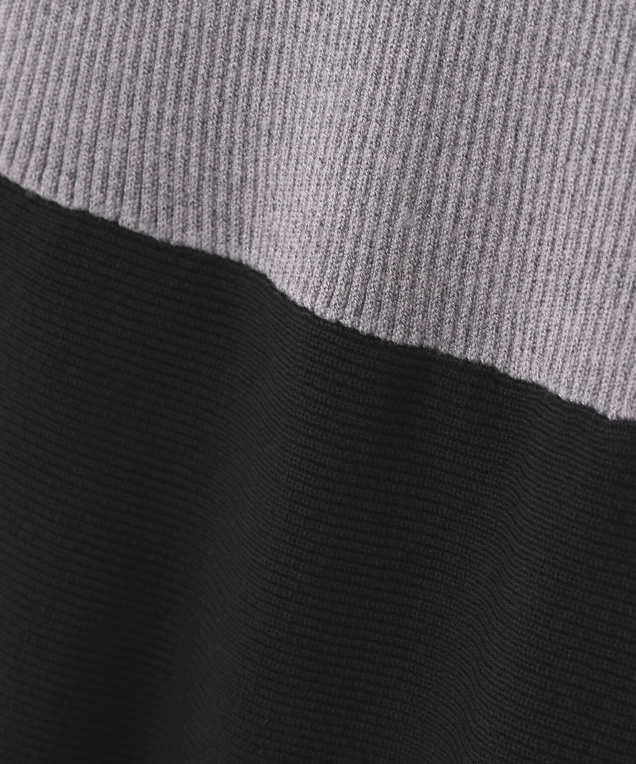 ビッグカラーニットワンピース