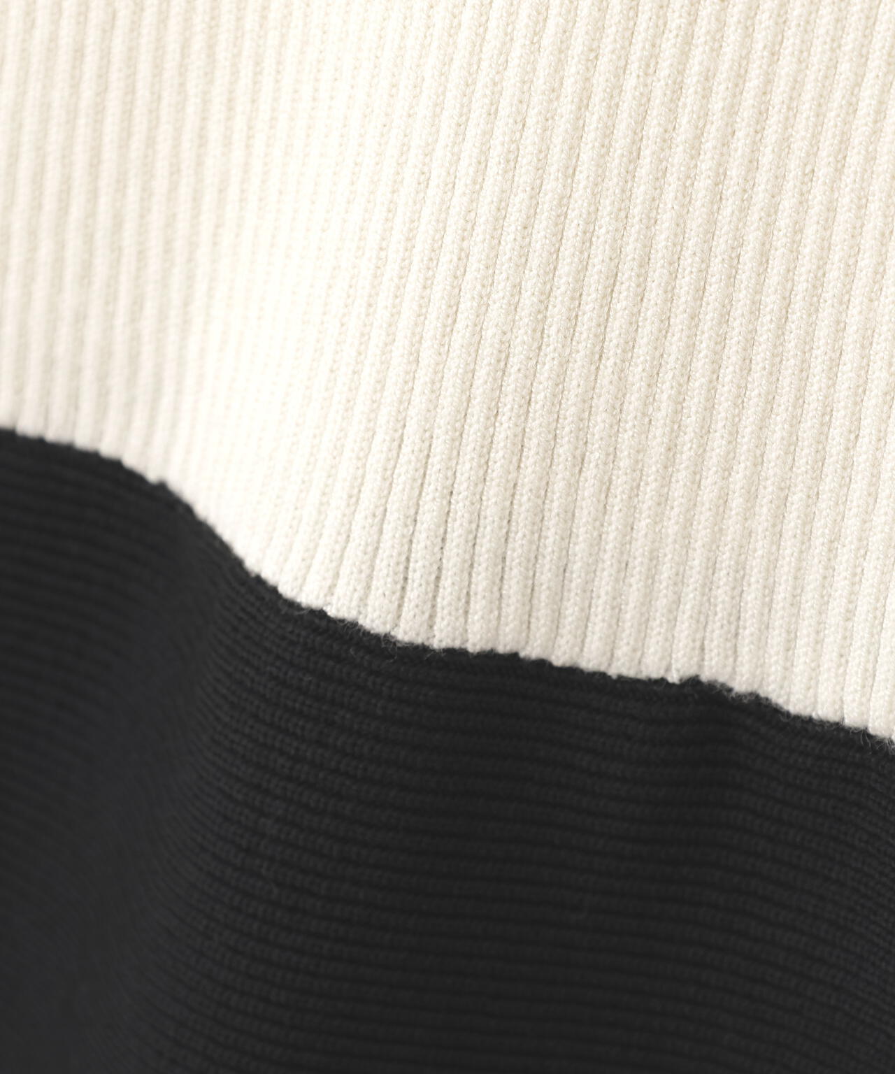 ビッグカラーニットワンピース