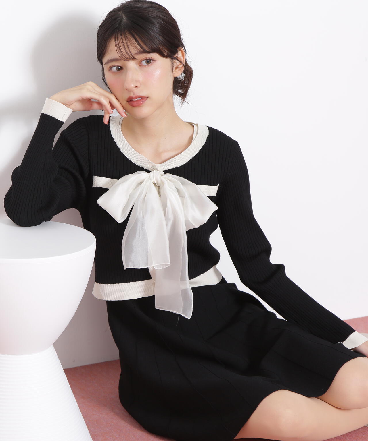 jiltu リボンパフニット JILTU ribbon puff knit ジルチュ リボンパフニット 【公式通販】