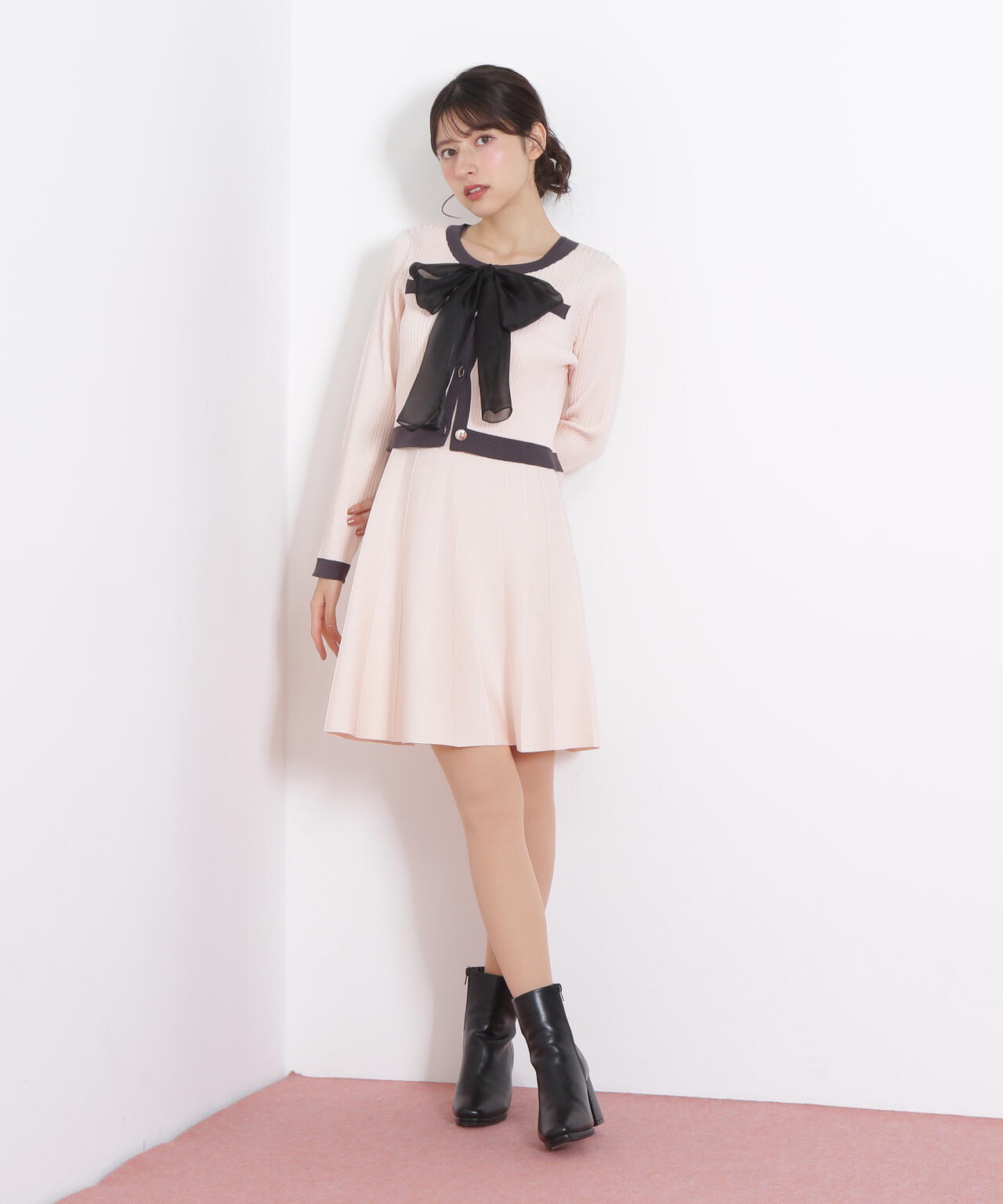 ジル バイ ジル スチュアート（JILL by JILL STUART）/ビッグリボンニットアップ ビッグリボンニットアップ | JILL by JILL STUART（ジル バイ ジル