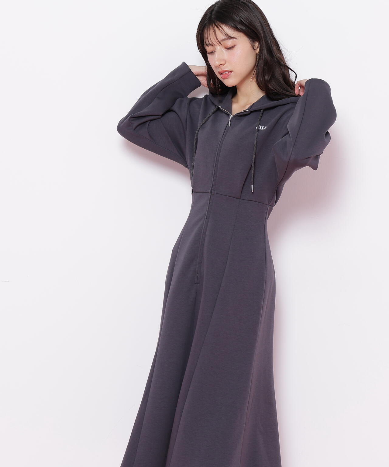 ダイバーフーディーロングワンピース | JILL by JILL STUART（ジル