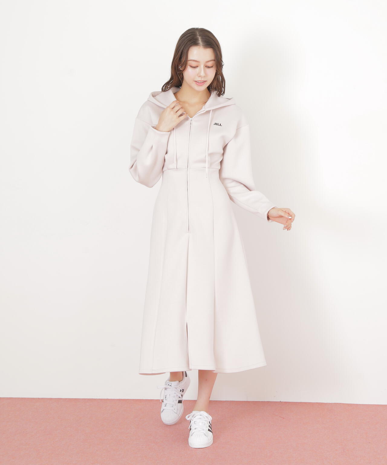 ダイバーフーディーロングワンピース