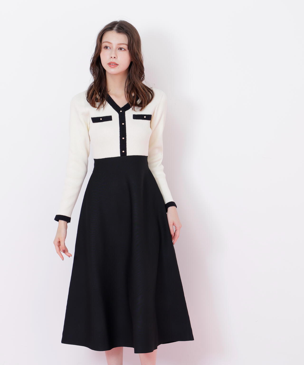 モールヤーントリミングニットワンピース | JILL by JILL STUART（ジル