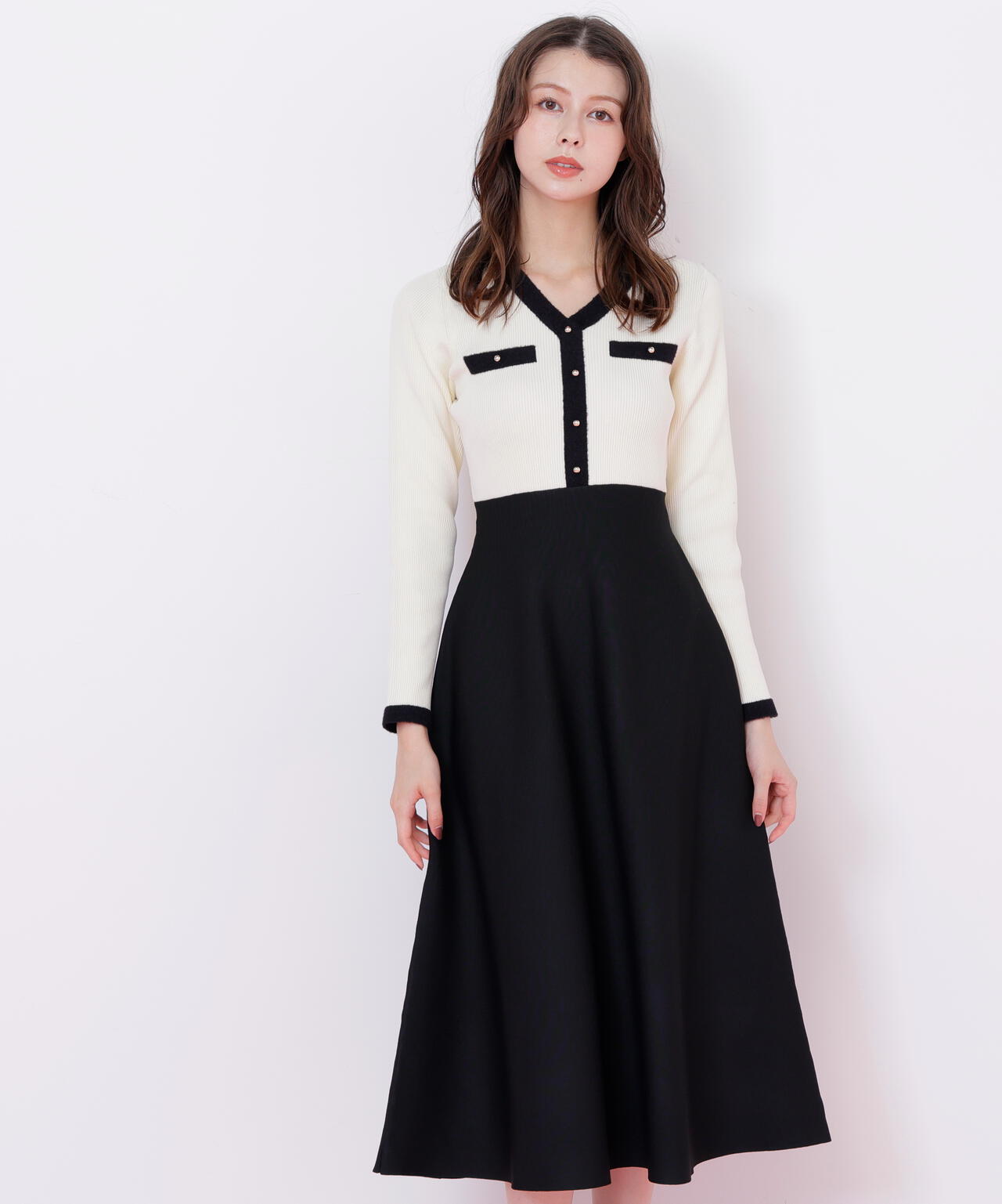 モールヤーントリミングニットワンピース | JILL by JILL STUART（ジル