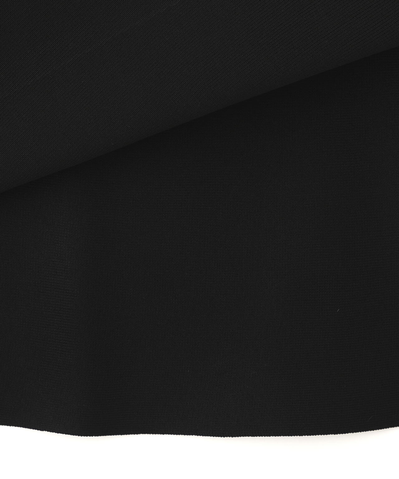 モールヤーントリミングニットワンピース