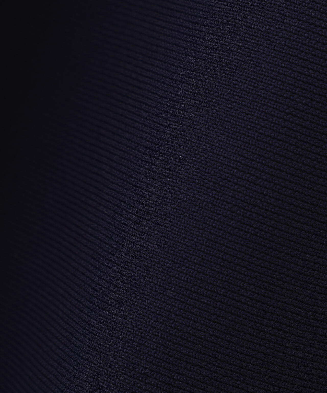 モールヤーントリミングニットワンピース