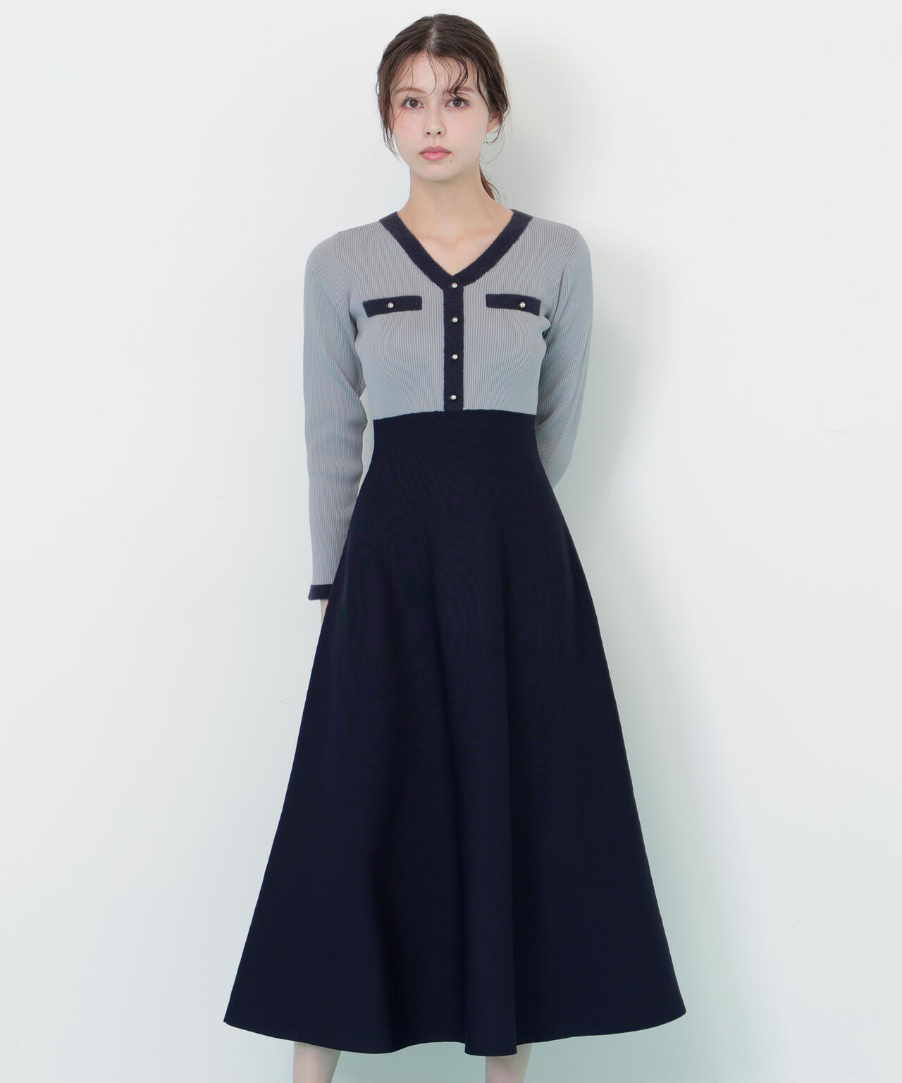 モールヤーントリミングニットワンピース | JILL by JILL STUART（ジル