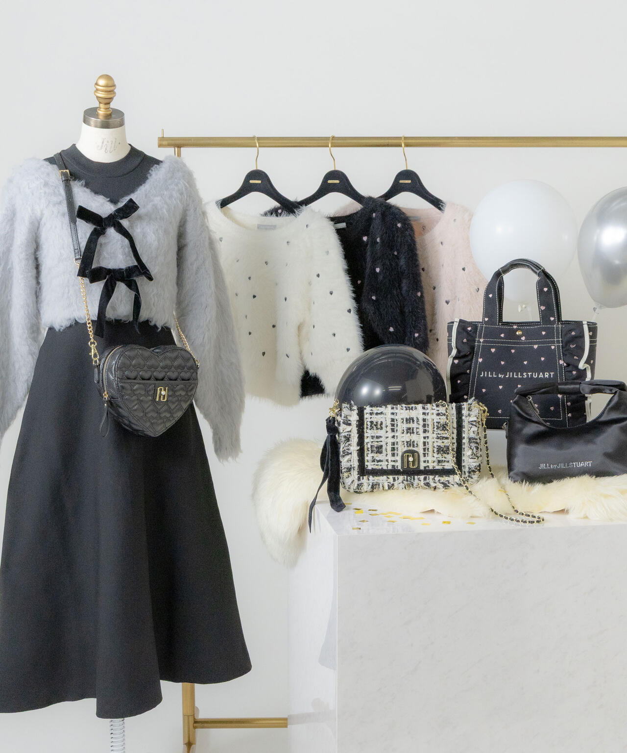 ジル バイ ジル スチュアート（JILL by JILL STUART）/起毛カーデニットワンピースセット 起毛カーデニットワンピースセット | JILL by JILL STUART（ジル バイ