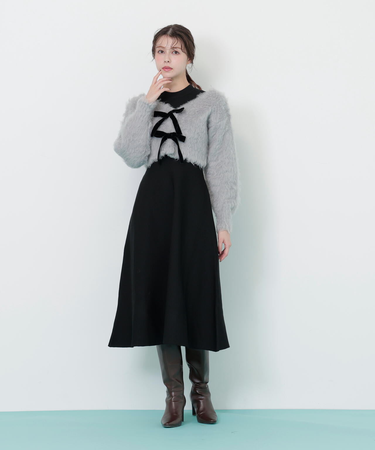 起毛カーデニットワンピースセット | JILL by JILL STUART（ジル バイ