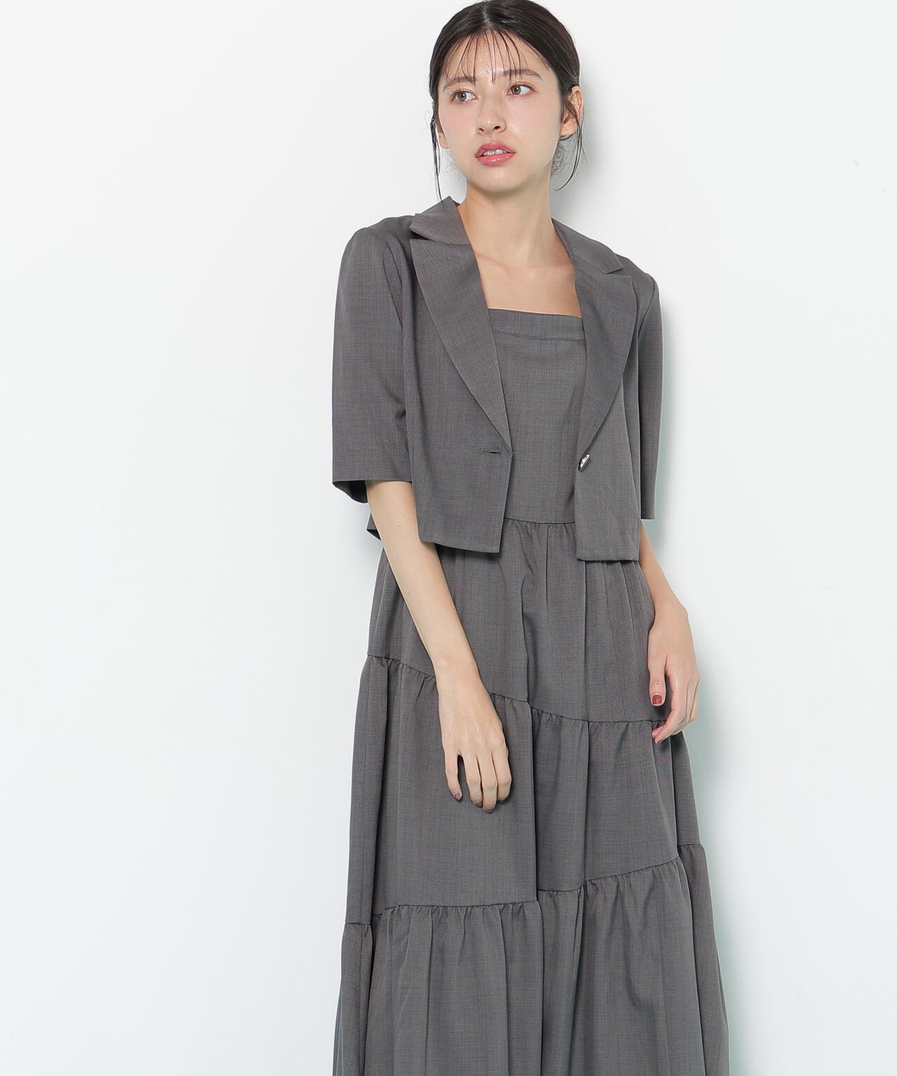 ジャケットジャンスカセットアップ